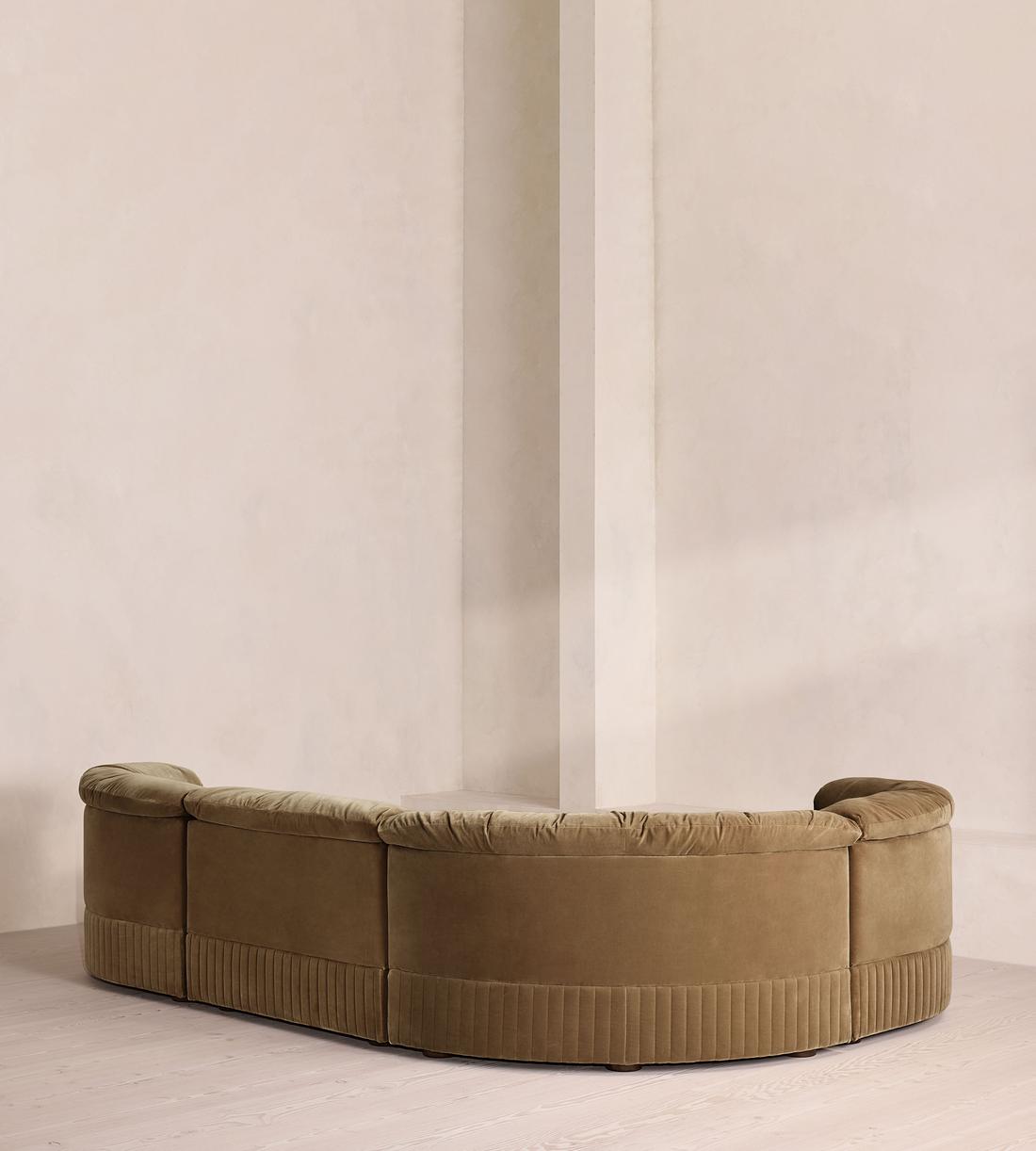 Oona Deep Sit Sectional Sofa - L-Shape Sofa - Velvet - Truffle US - Images - Image 3