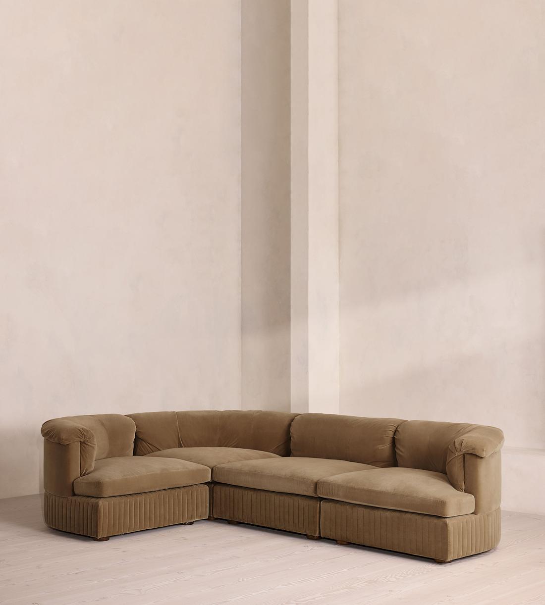 Oona Modular Sofa - L-Shape Sofa - Velvet - Truffle UK - Listing - Image 1