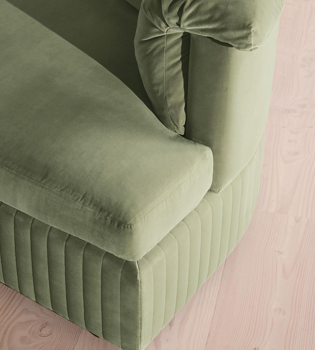 Oona Modular Sofa - L-Shape Sofa - Velvet - Seafoam - UK - Images - Image 4