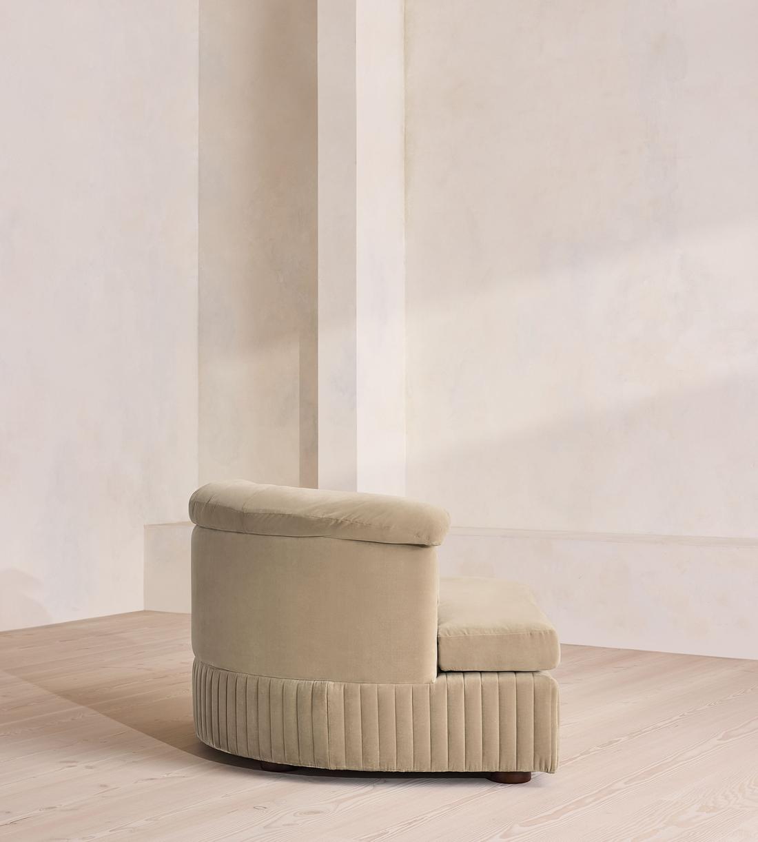 Oona Deep Sit Sectional Sofa - Corner Module - Velvet - Oyster - US - Image 3