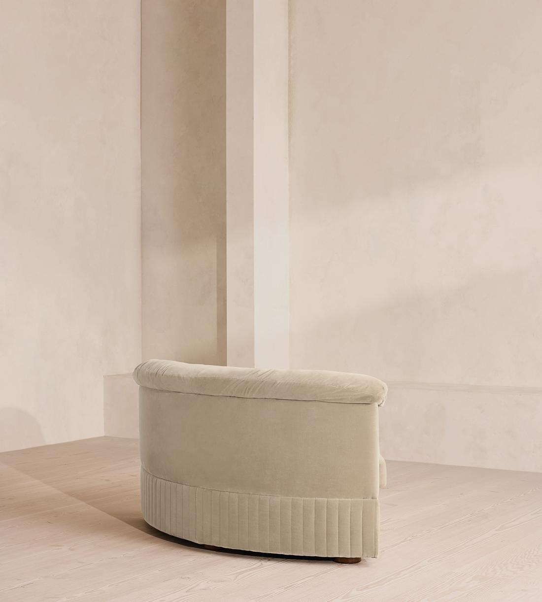 Oona Modular Sofa - Left Arm Module - Velvet - Oyster - UK - Image 7