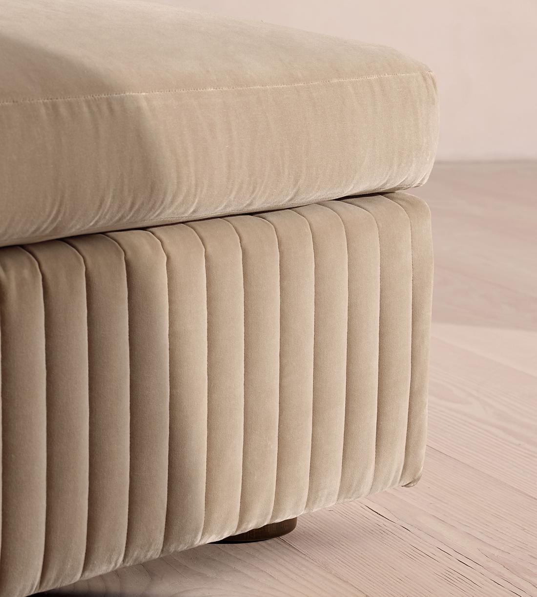 Oona Ottoman - Velvet - Oyster - UK - Images - Image 4