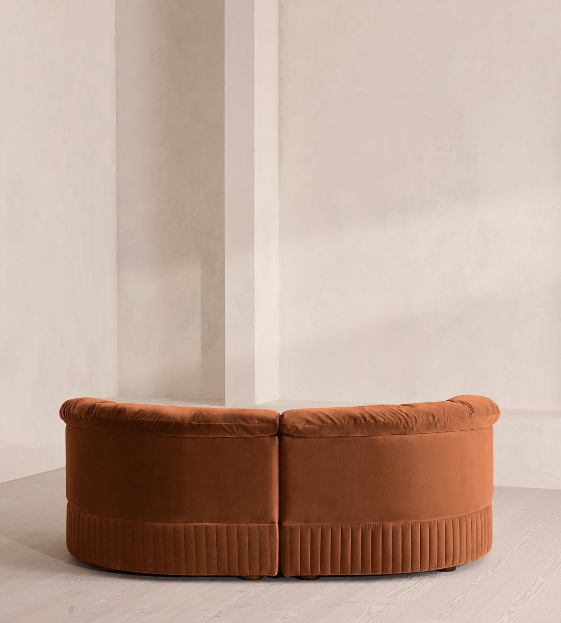 Oona Modular Sofa - Three Seater - Velvet - Cinnamon - UK - Images - Image 4
