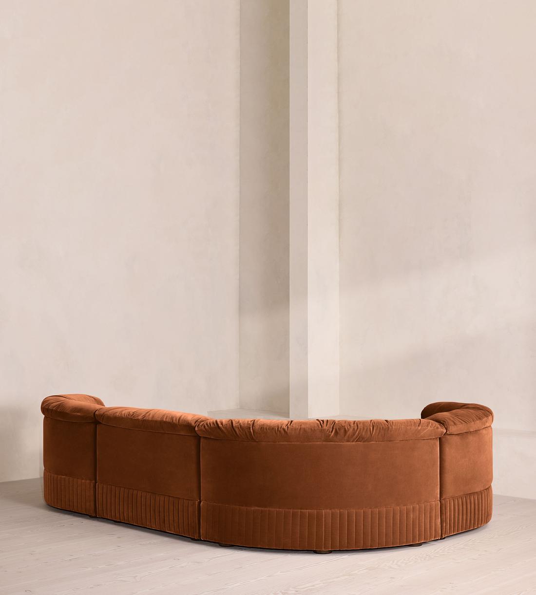 Oona Modular Sofa - L-Shape Sofa - Velvet - Cinnamon - UK - Images - Image 3