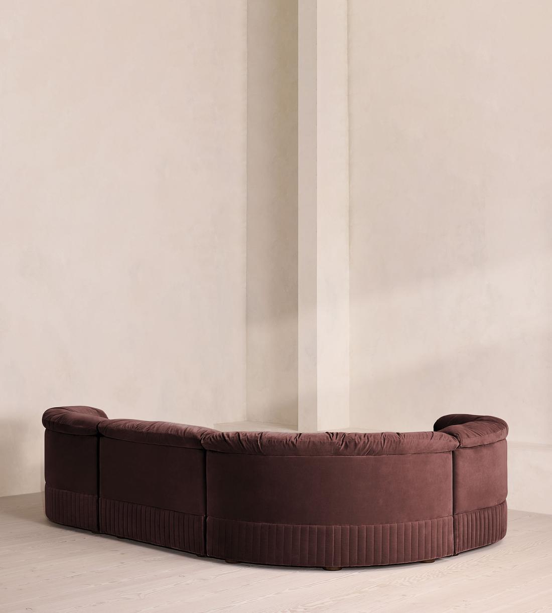 Oona Modular Sofa - L-Shape Sofa - Velvet - Aubergine - UK - Images - Image 3
