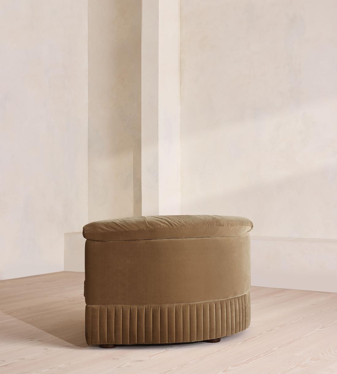 Oona Modular Sofa - Left Arm Module - Truffle Velvet - UK - Image 4