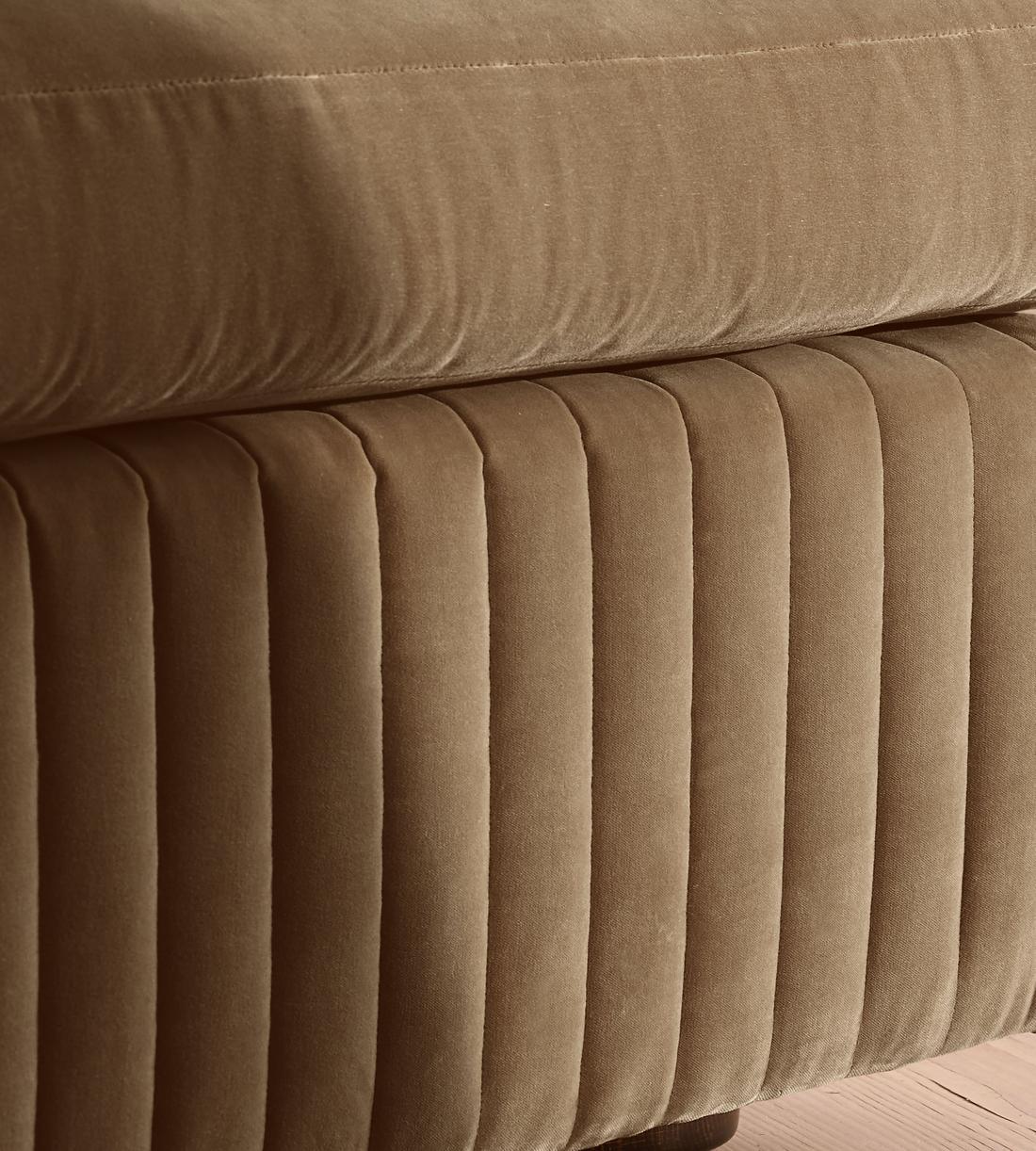 Oona Deep Sit Sectional Sofa - Four Seater - Velvet - Truffle - US - Images - Image 5