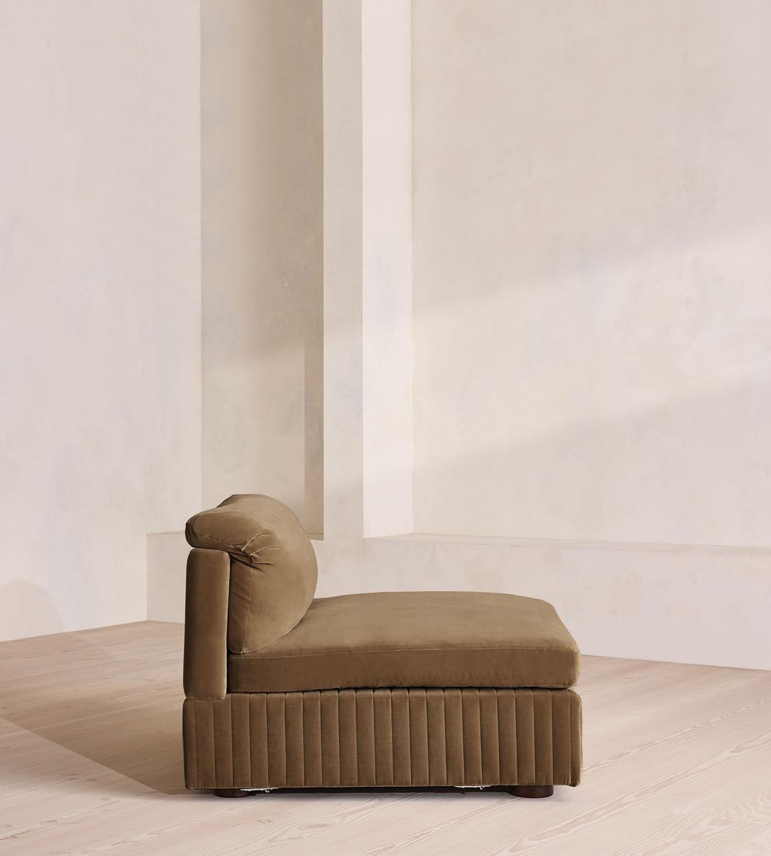 Oona Deep Sit Sectional Sofa - Left Arm Module - Truffle Velvet - US - Image 6