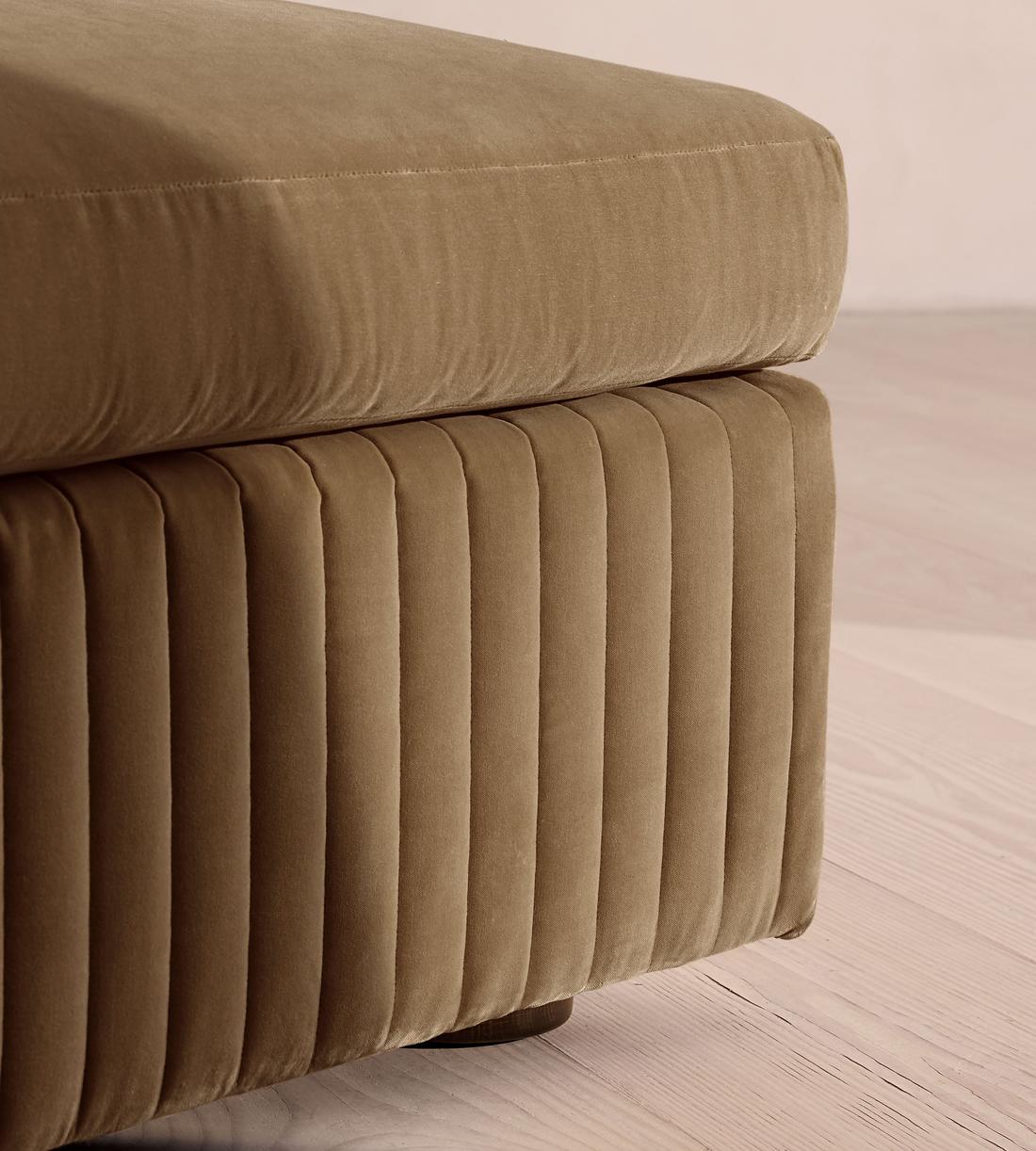 Oona Ottoman - Velvet - Truffle - UK - Images - Image 4