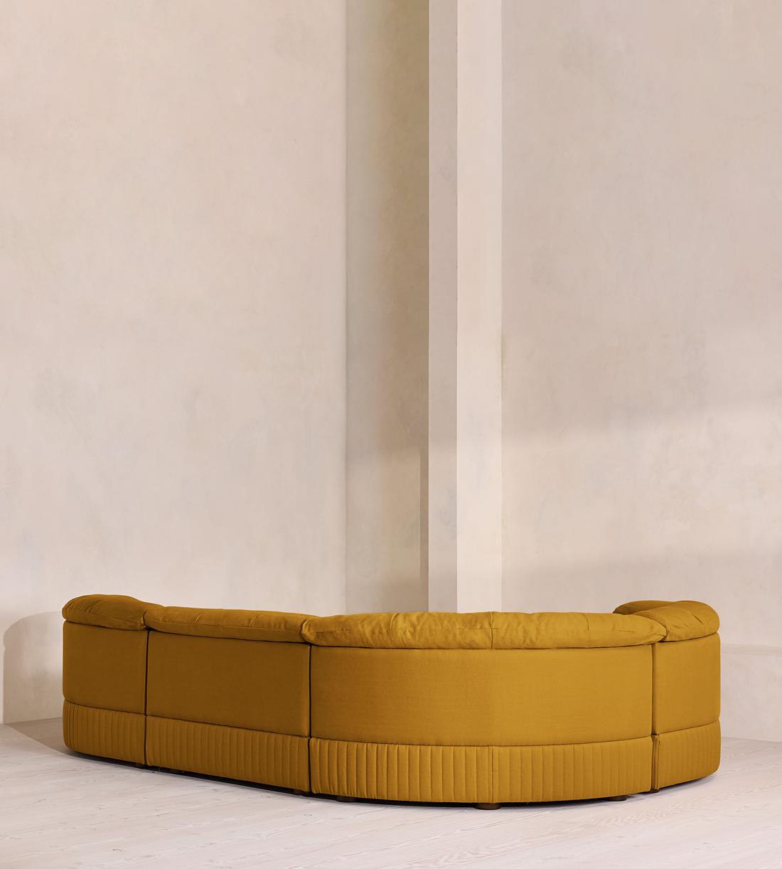 Oona Sectional Sofa - L-Shape Sofa - Linen - Turmeric - US - Images - Image 3