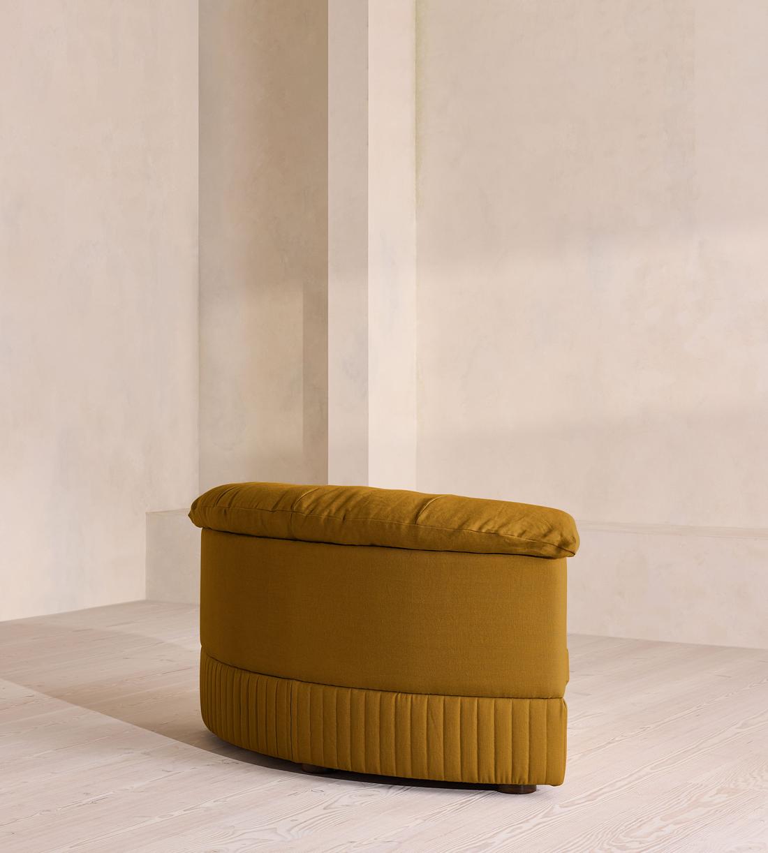 Oona Sectional Sofa - Left Arm Module - Linen - Turmeric - US - Image 8