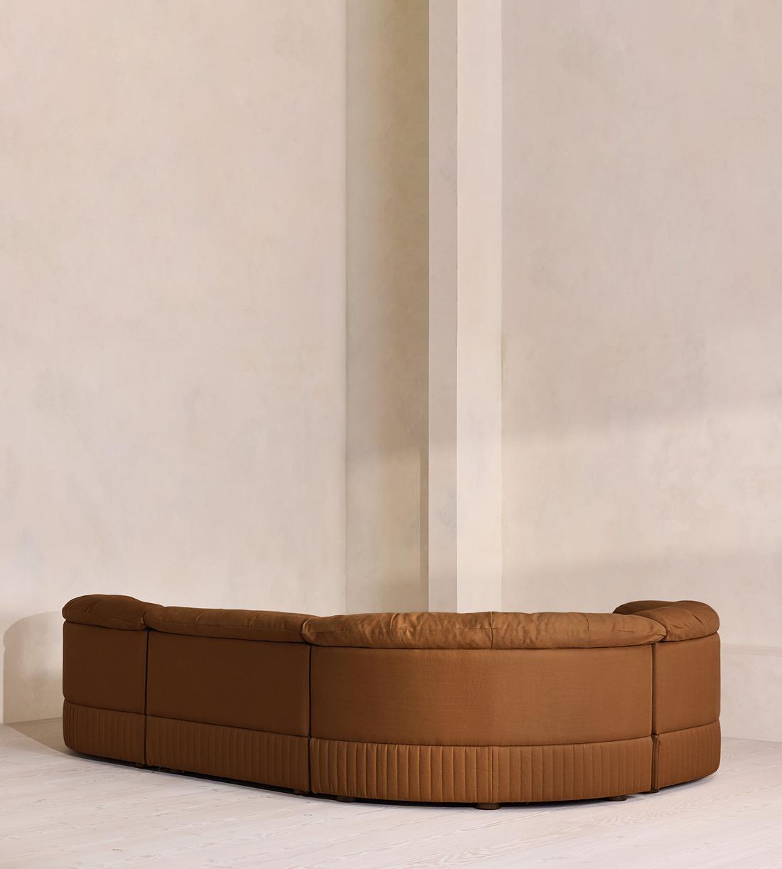 Oona Sectional Sofa - L-Shape Sofa - Linen - Terracotta - US - Images - Image 3