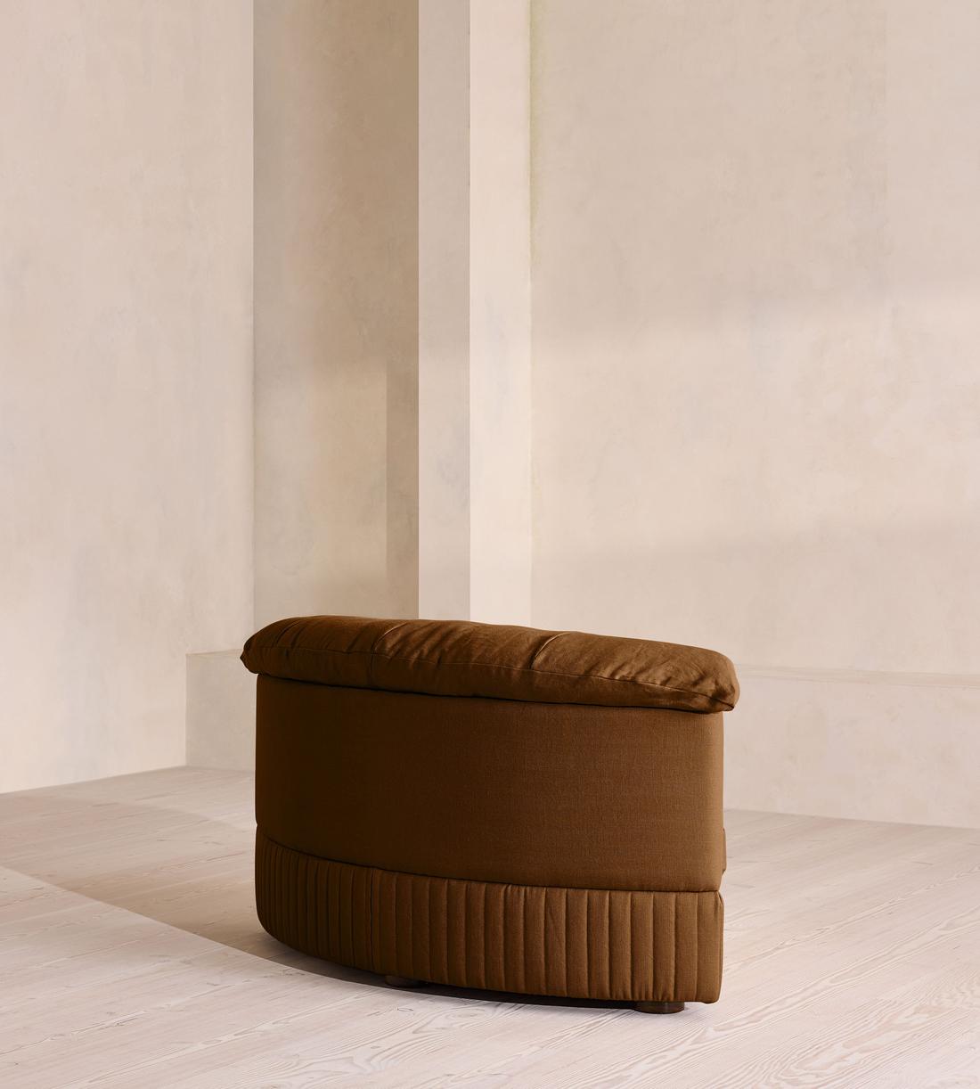 Oona Sectional Sofa - Left Arm Module - Linen - Terracotta - US - Image 8