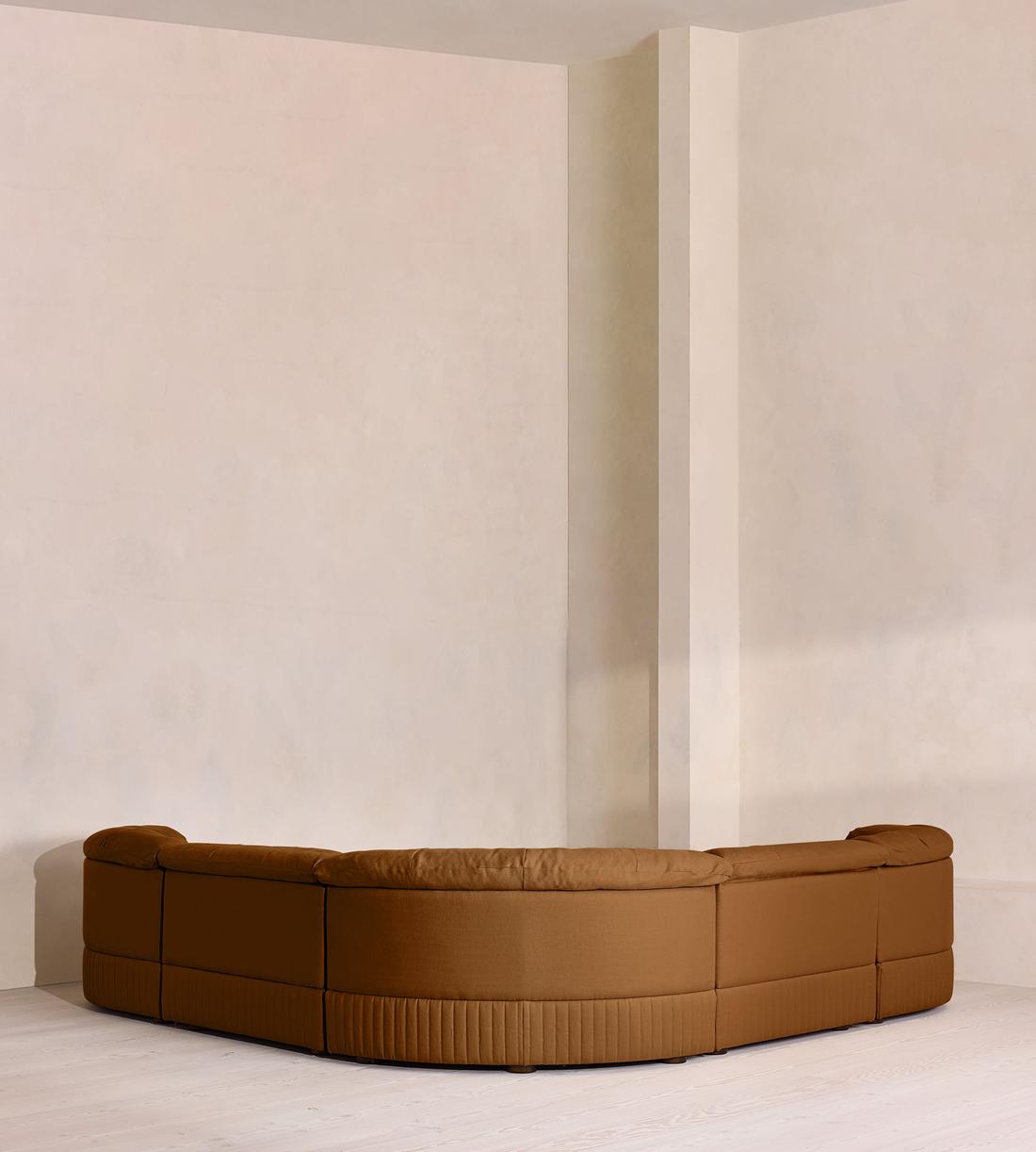 Oona Sectional Sofa - Corner Sofa - Linen - Terracotta - US - Images - Image 3