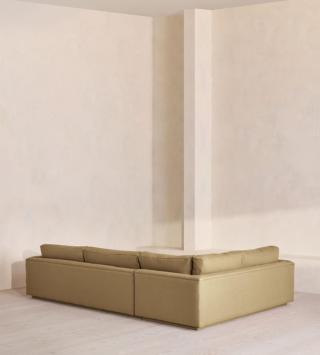 Mossley Right L-Shape Sofa - Linen - Bisque - Images - Image 3