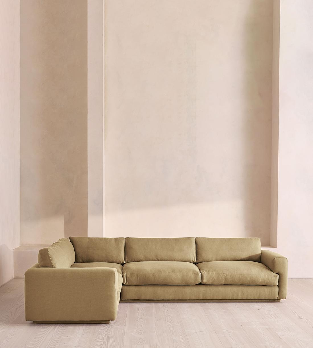 Mossley Right L-Shape Sofa - Linen - Wheat - US - Listing - Image 2