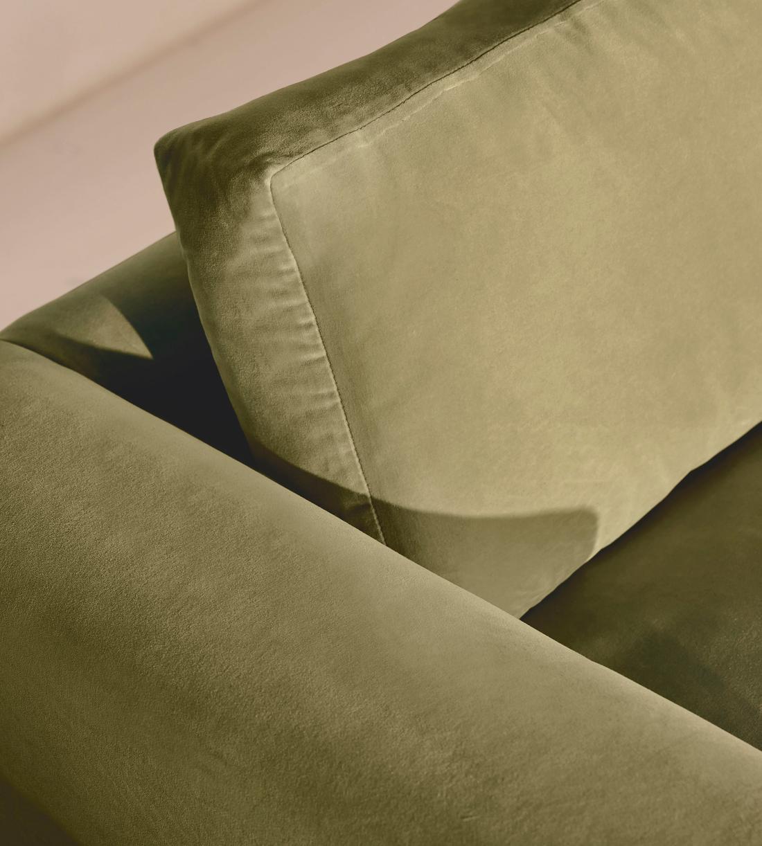 Mossley Corner Sofa - Velvet - Lichen - US - Images - Image 7