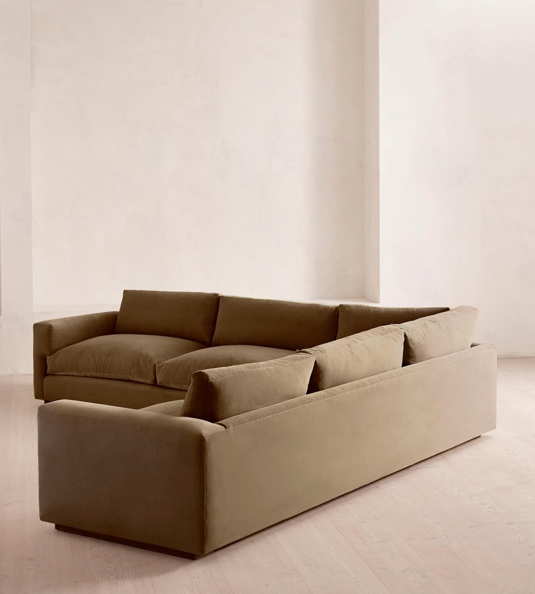 Mossley Corner Sofa - Velvet - Truffle - US - Images - Image 3