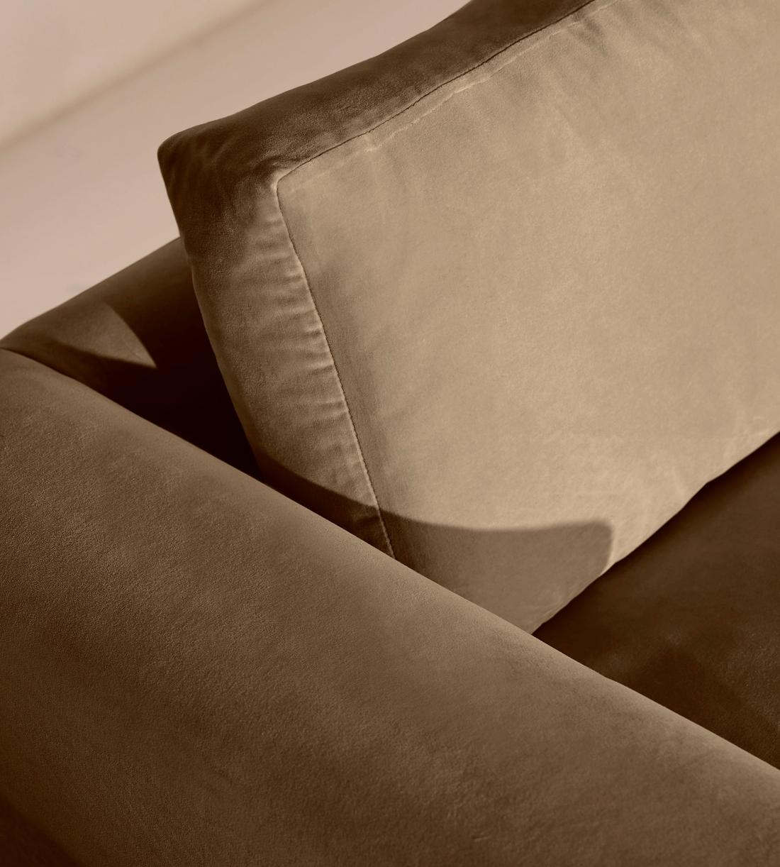 Mossley Corner Sofa - Velvet - Truffle - US - Images - Image 6