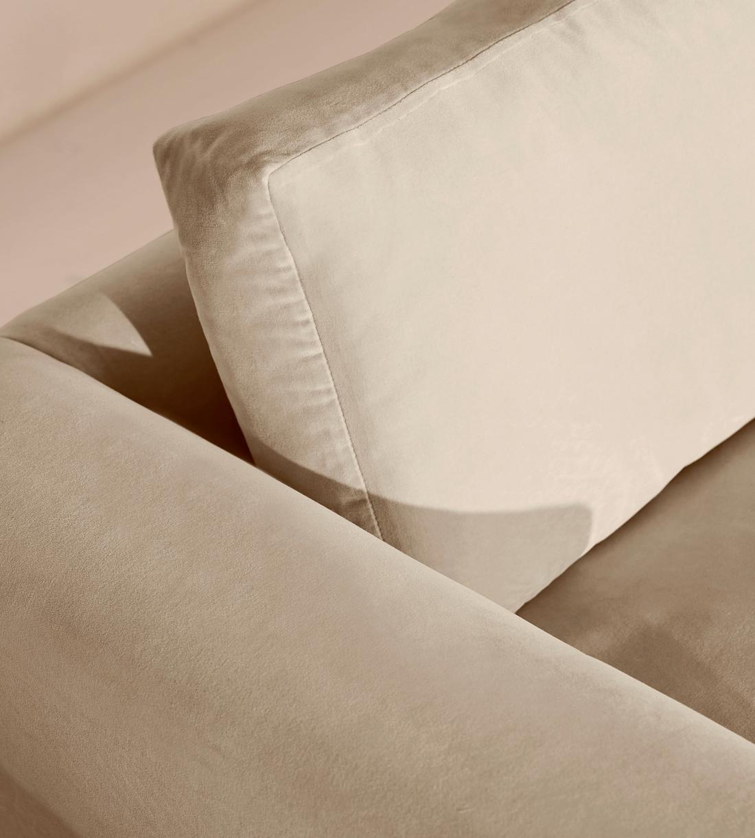 Mossley Corner Sofa - Velvet - Oyster - US - Images - Image 6