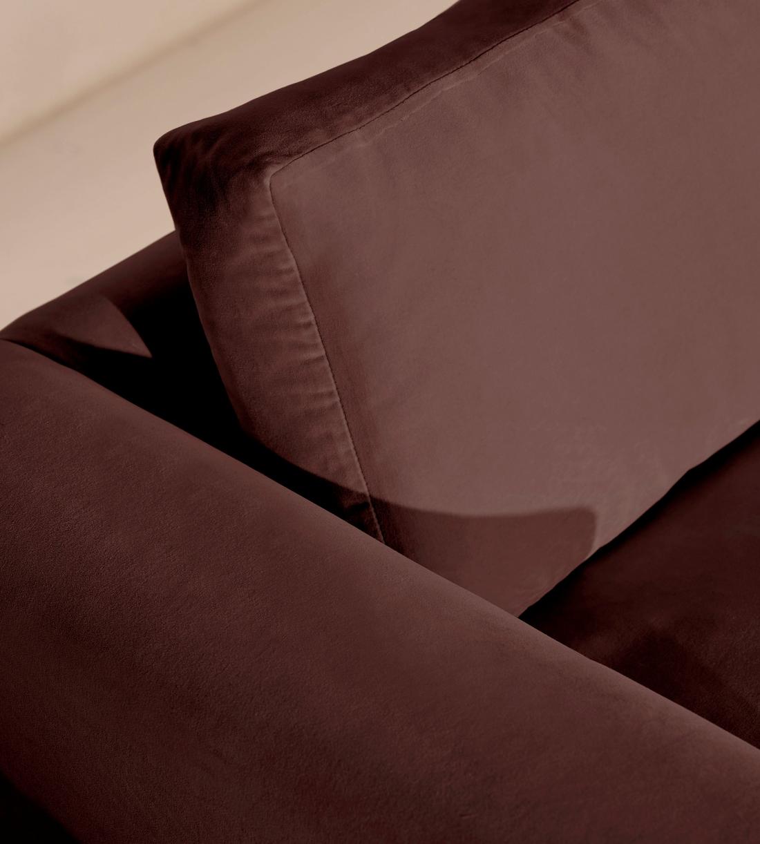 Mossley Corner Sofa - Velvet - Aubergine - UK - Images - Image 6