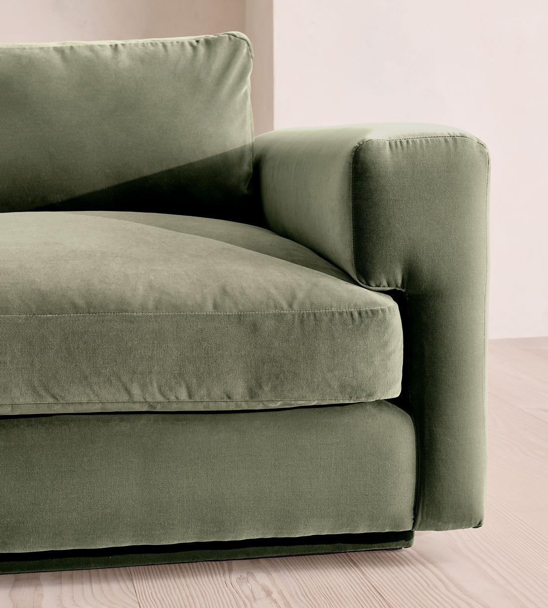 Mossley Right L-Shape Sofa - Velvet - Seafoam - UK - Images - Image 5