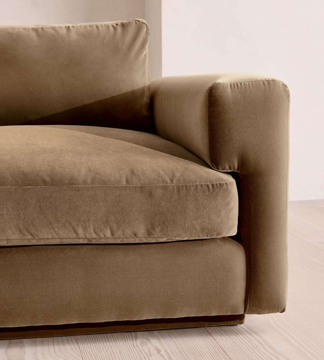 Mossley Right L-Shape Sofa - Velvet - Truffle - US - Images - Image 5