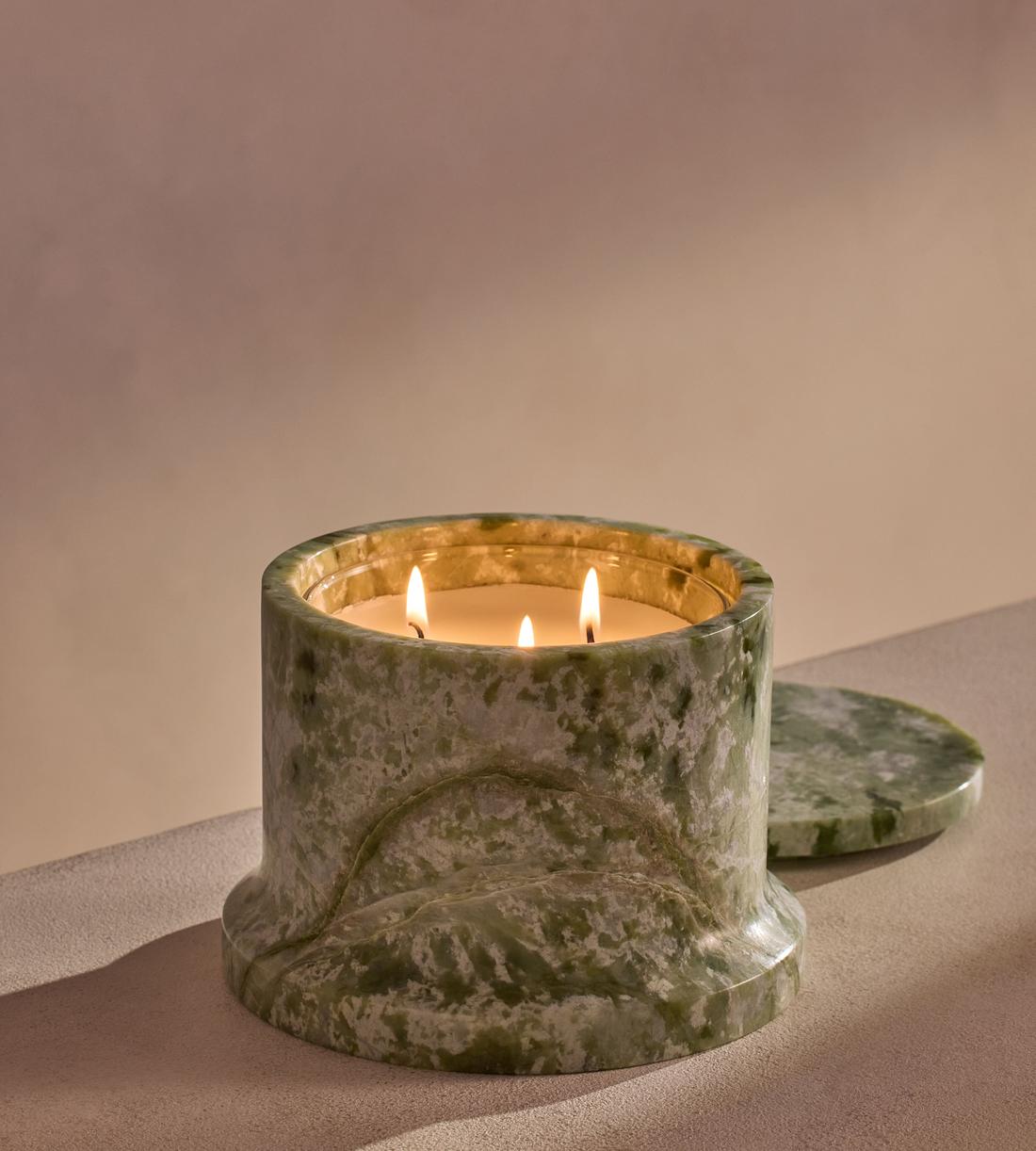 Sicilian Thyme Candle - Apple Jade Marble - 660g - Listing - Image 1