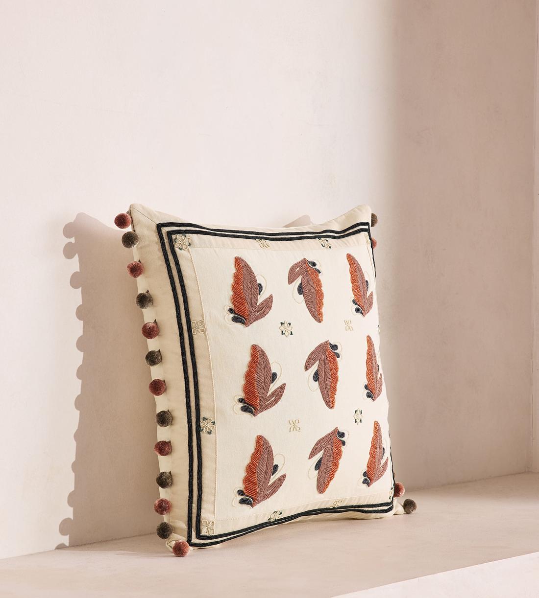 Arthur Square Cushion - Cream - Images - Image 7