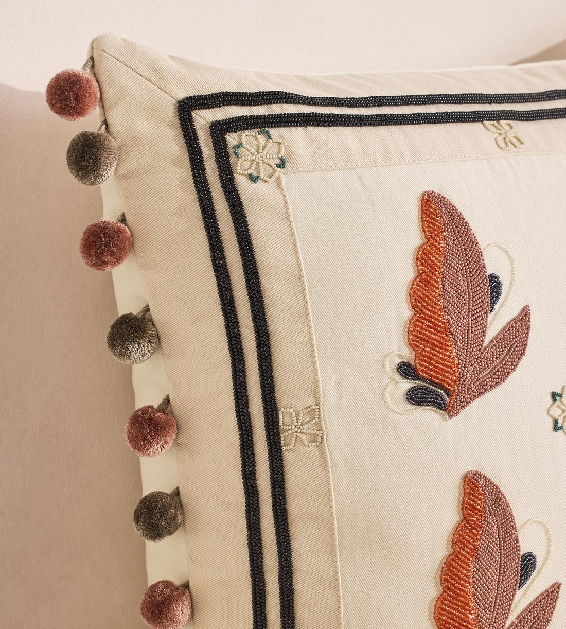 Arthur Square Cushion - Cream - Images - Image 5