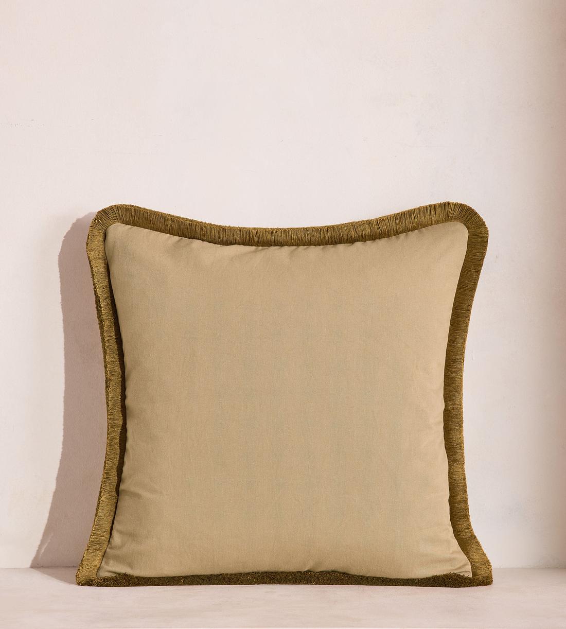 Arthur Square Cushion - Ochre - Listing - Image 4