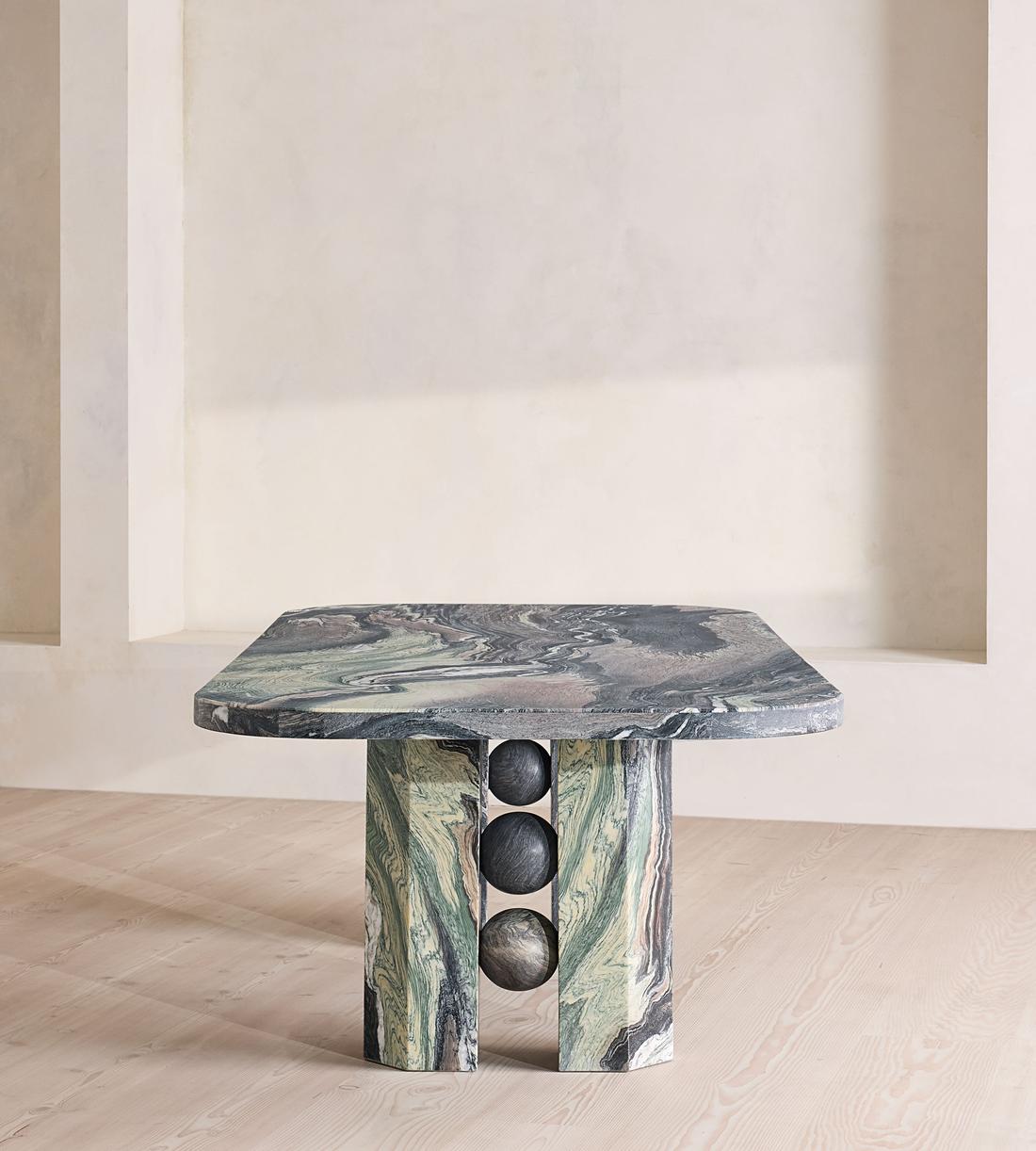 Amos Dining Table - Rosso Luana - Images - Image 7
