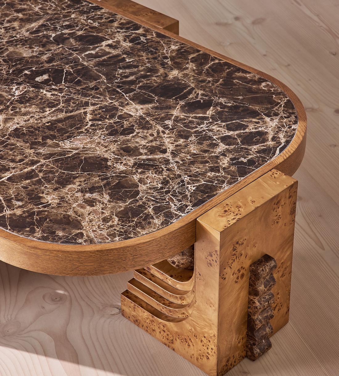 Emmeline Coffee Table - Dark Emperador - Images - Image 5