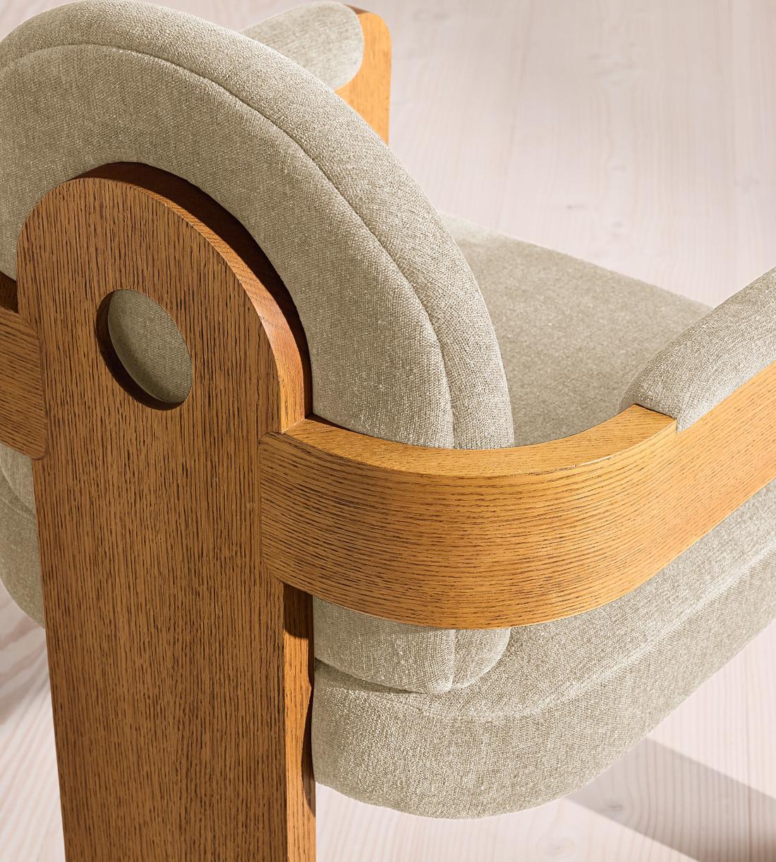 Emerson Dining Chair - Linen Chenille - Stone - US - Images - Image 5