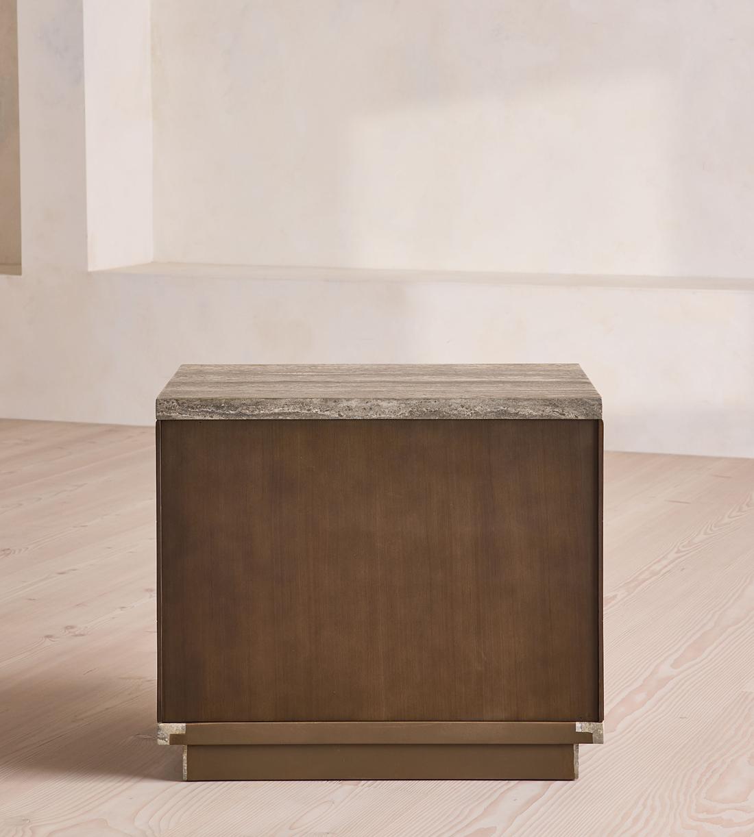 Alani Bedside Table - Travertine - Images - Image 4