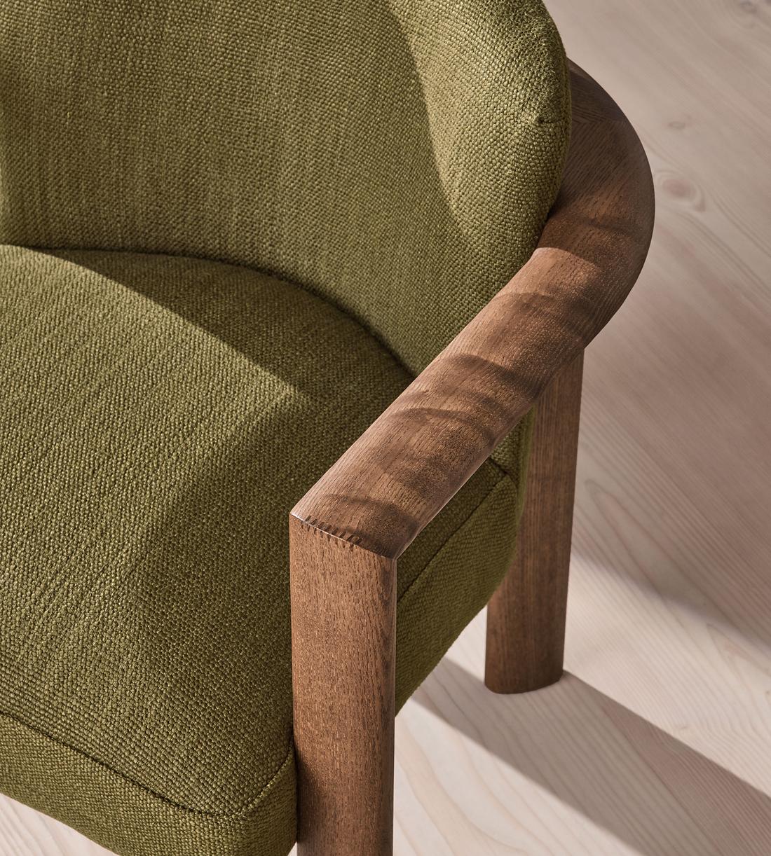 Aria Dining Chair - Wool Linen - Moss - UK - Images - Image 5