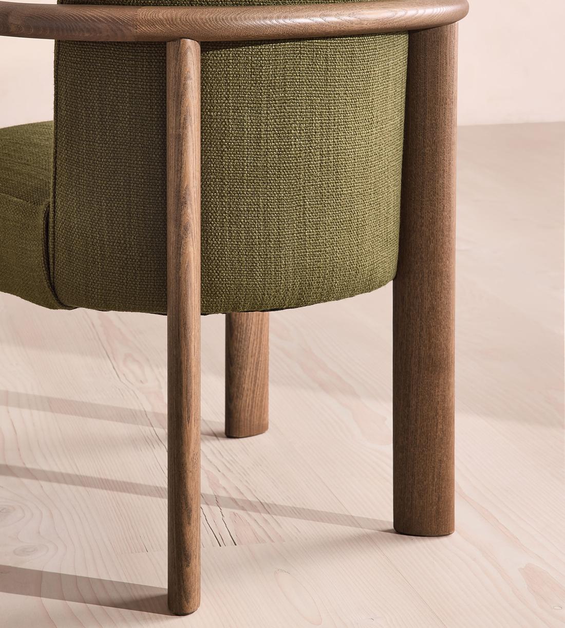 Aria Dining Chair - Wool Linen - Moss - UK - Images - Image 5