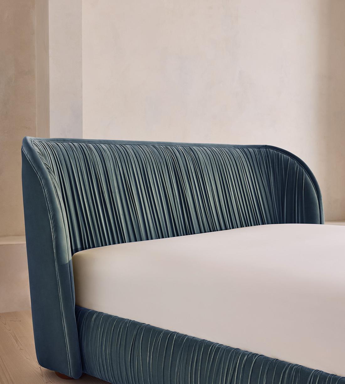 Blair Bed - King - Velvet - Grey Blue - UK - Images - Image 3