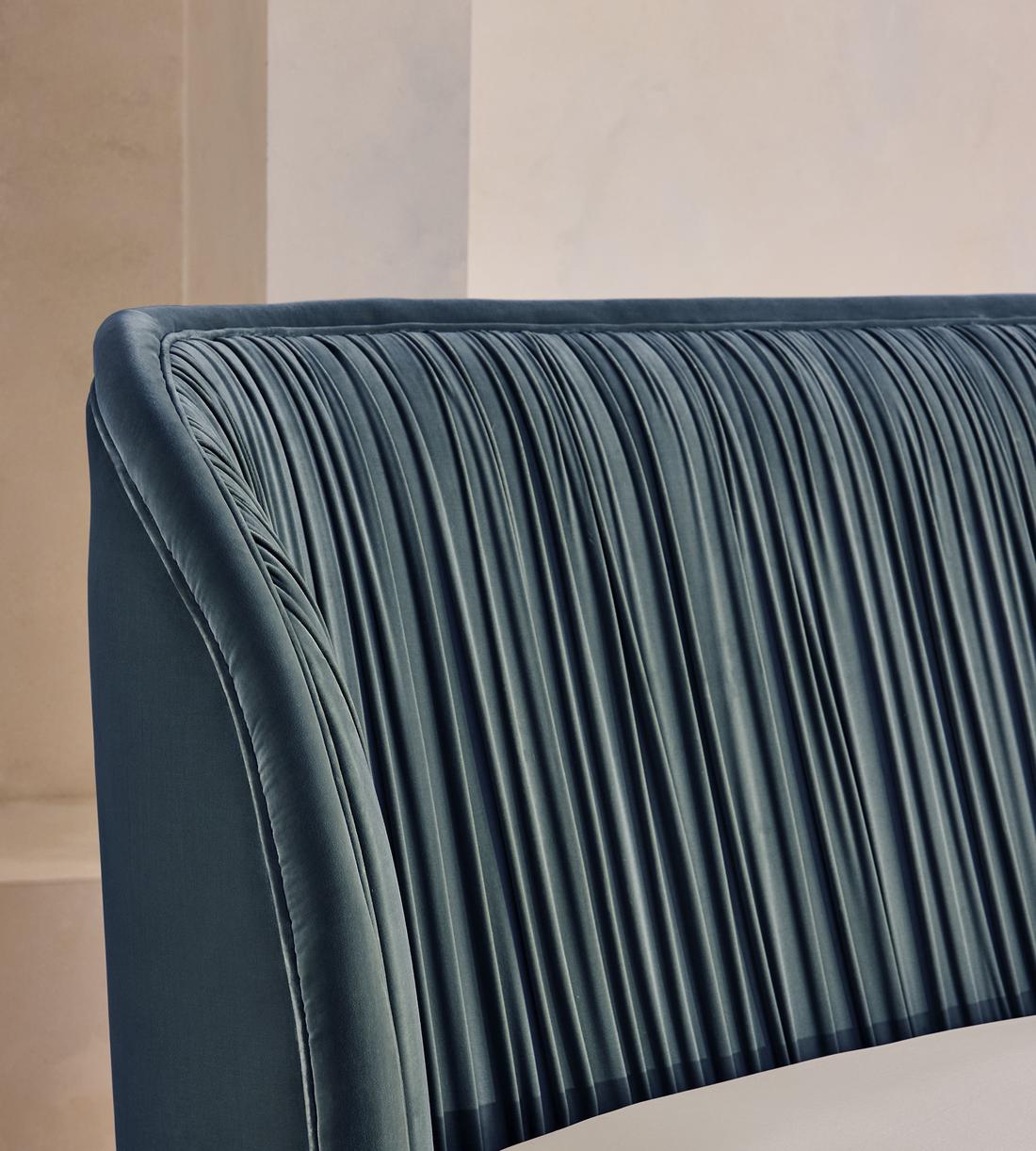 Blair Bed - King - Velvet - Grey Blue - US - Images - Image 4