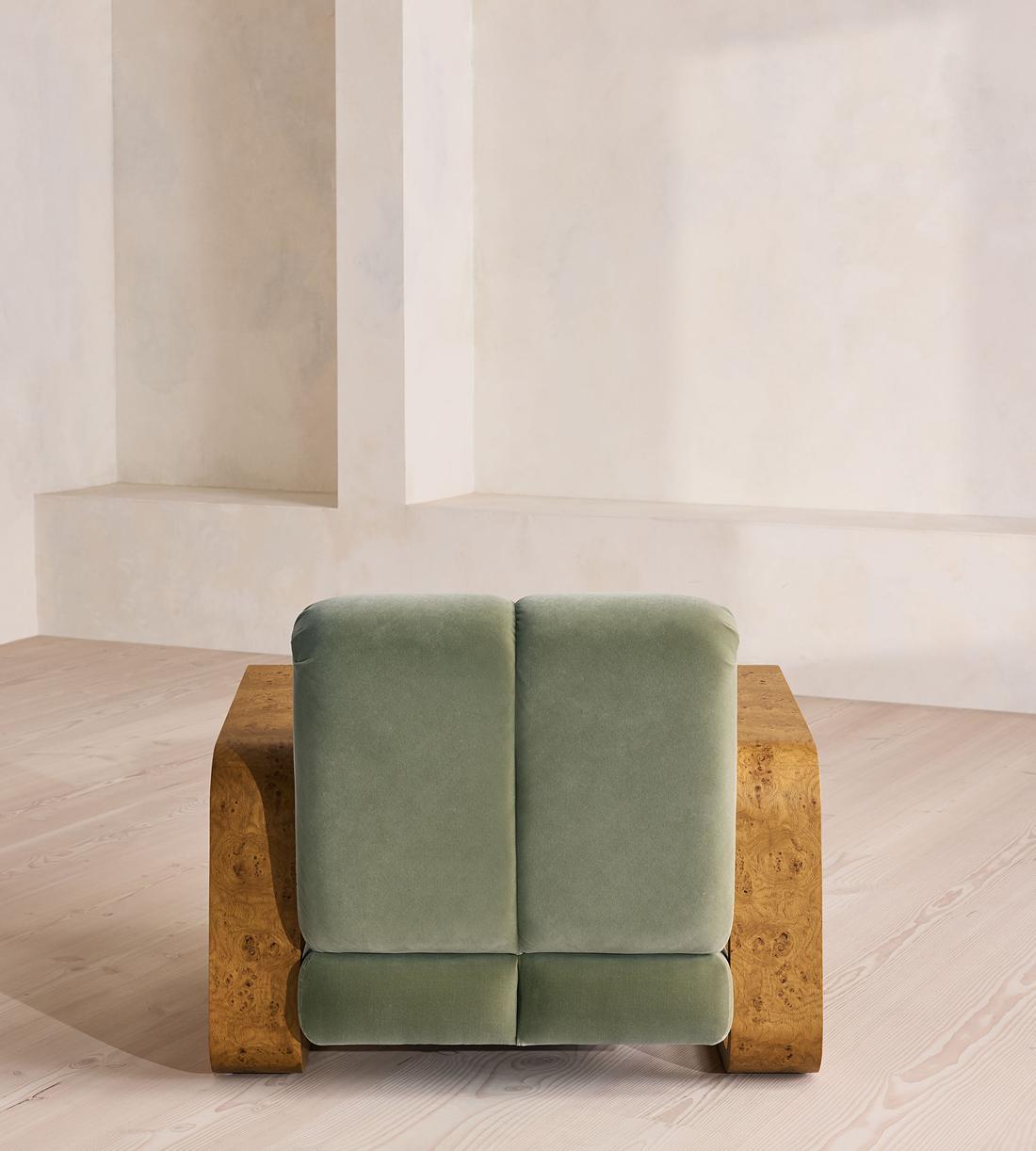 Blake Armchair - Velvet - Seafoam - US - Images - Image 7