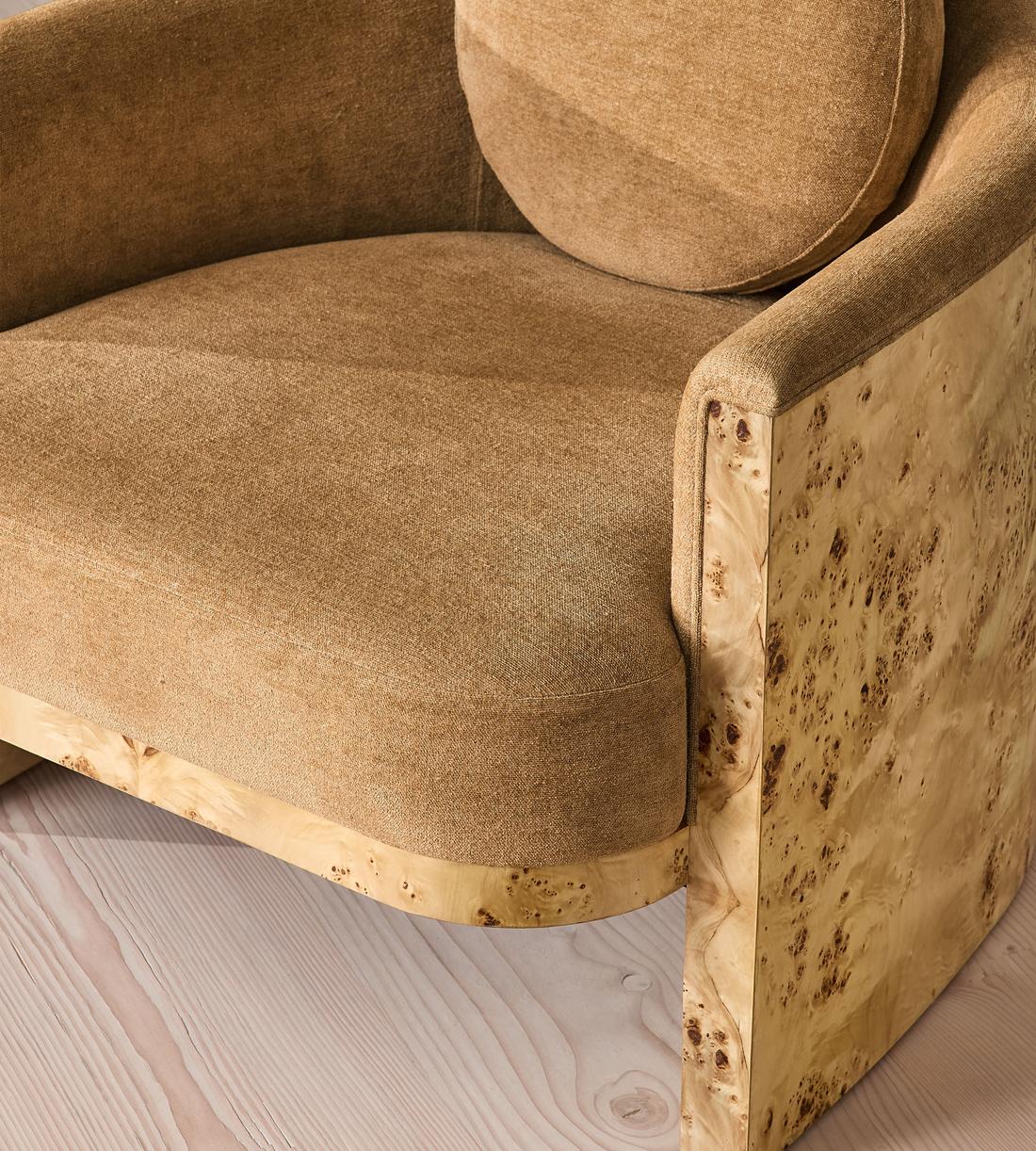 Carmen Armchair - Linen Chenille - Sand - US - Images - Image 7
