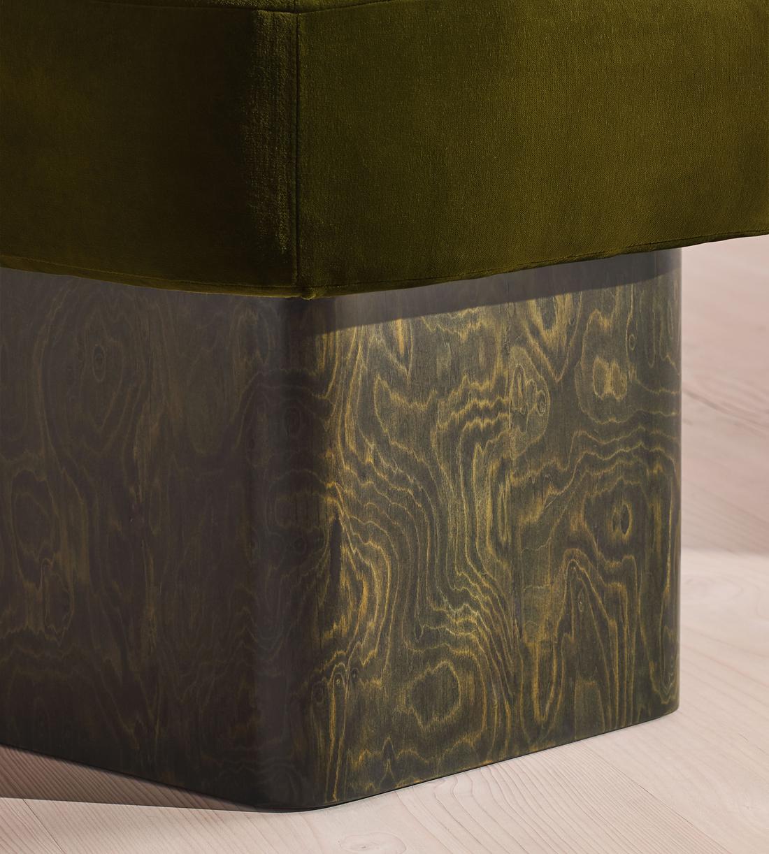 Ralph Footstool - Velvet - Olive - Images - Image 5