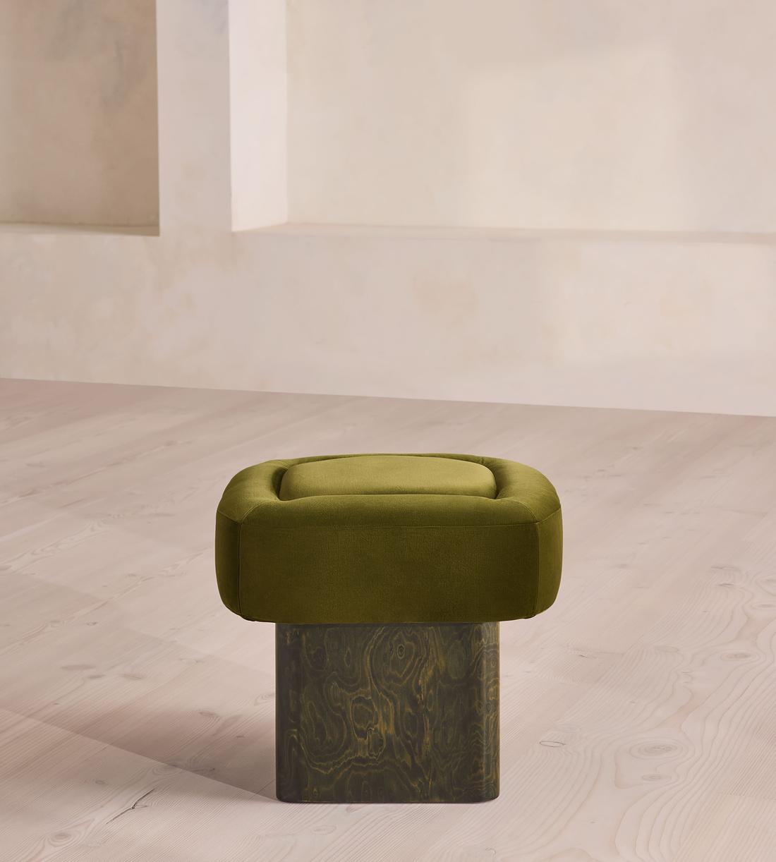 Ralph Footstool - Velvet - Olive - US - Listing - Image 2