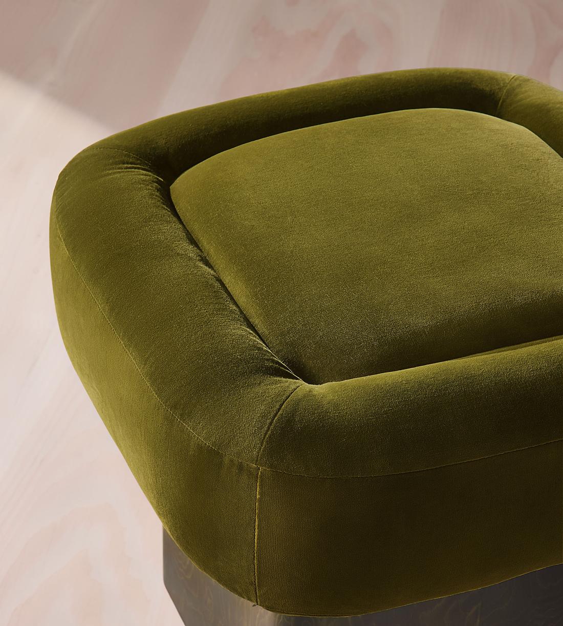 Ralph Footstool - Velvet - Olive - US - Images - Image 4