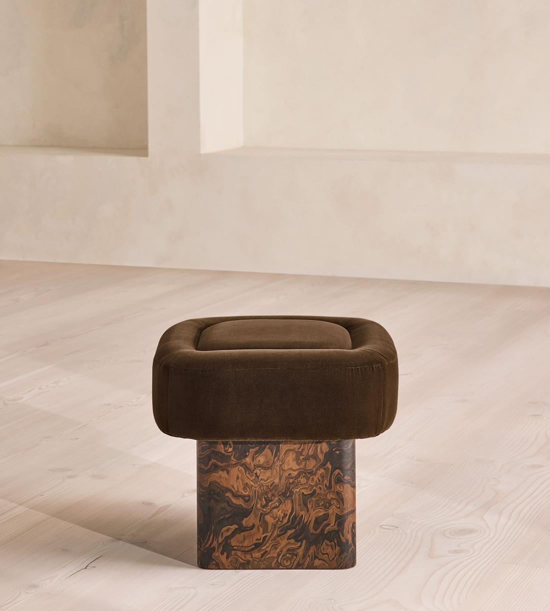 Ralph Footstool - Velvet - Chocolate - US - Listing - Image 4