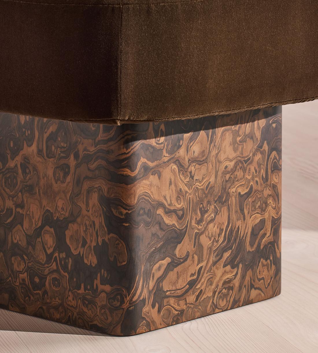 Ralph Footstool - Velvet - Chocolate - US - Images - Image 6