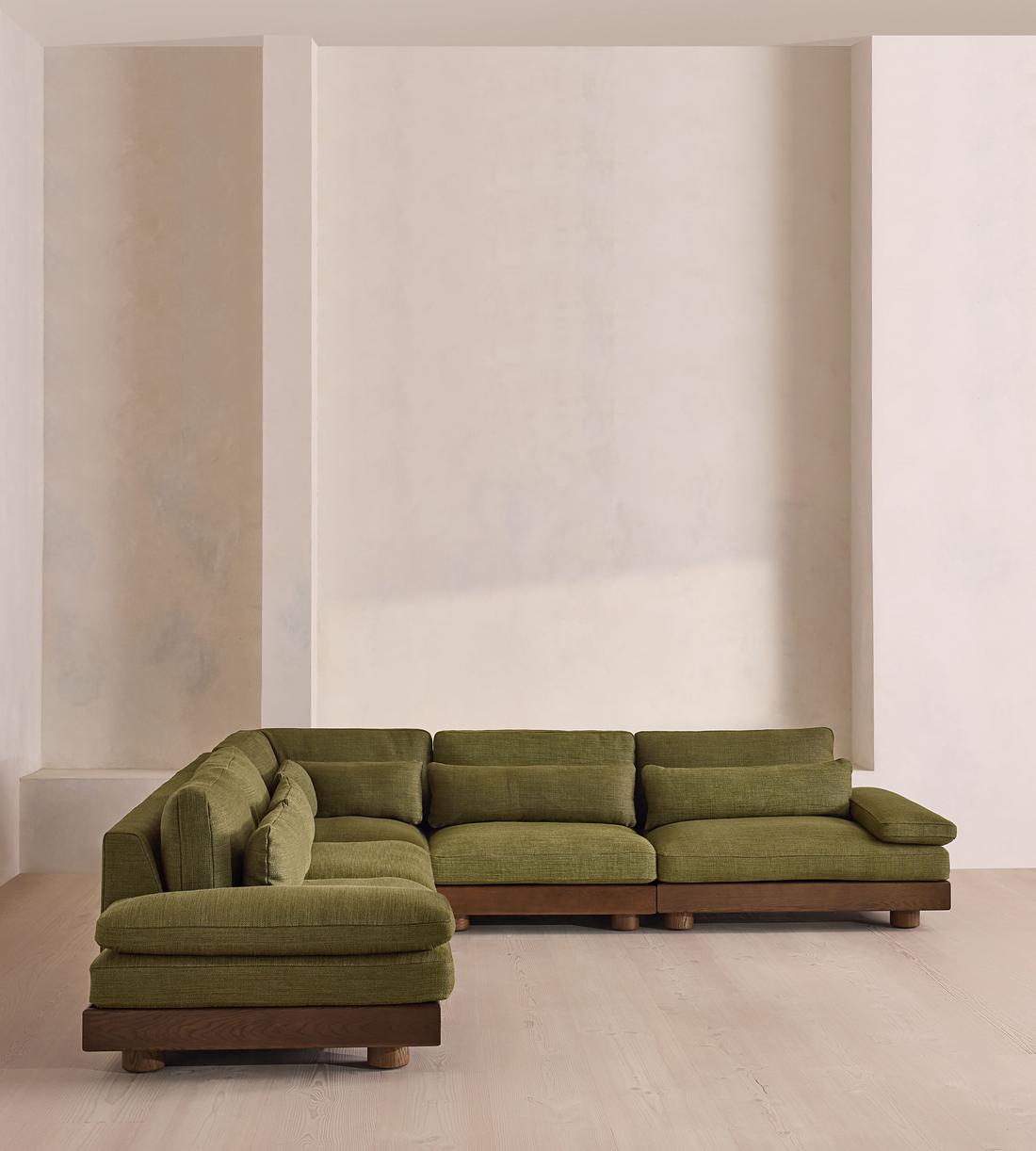 Truro Sectional Sofa - Corner Sofa - Wool Linen - Moss US - Listing - Image 2