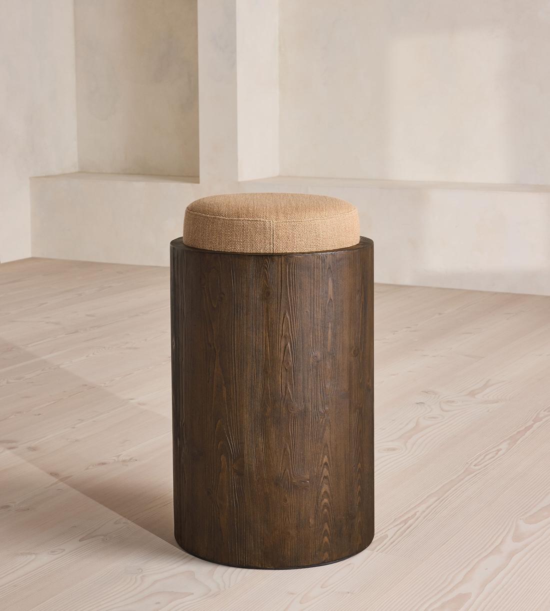 Hollen Barstool - Wool Linen - Almond - UK - Images - Image 6