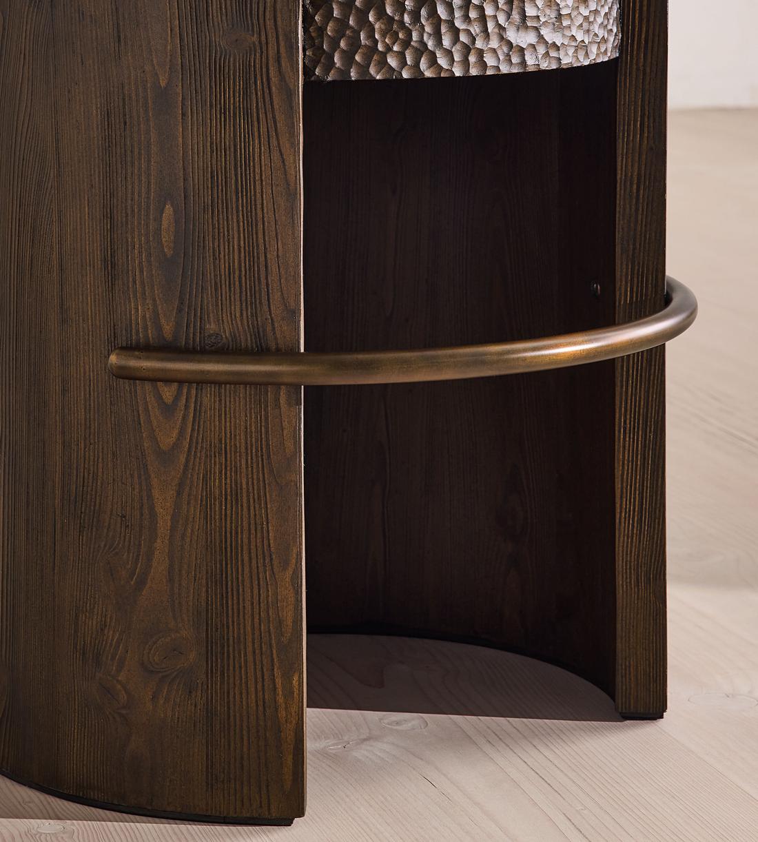 Hollen Barstool - Wool Linen - Almond - UK - Images - Image 8