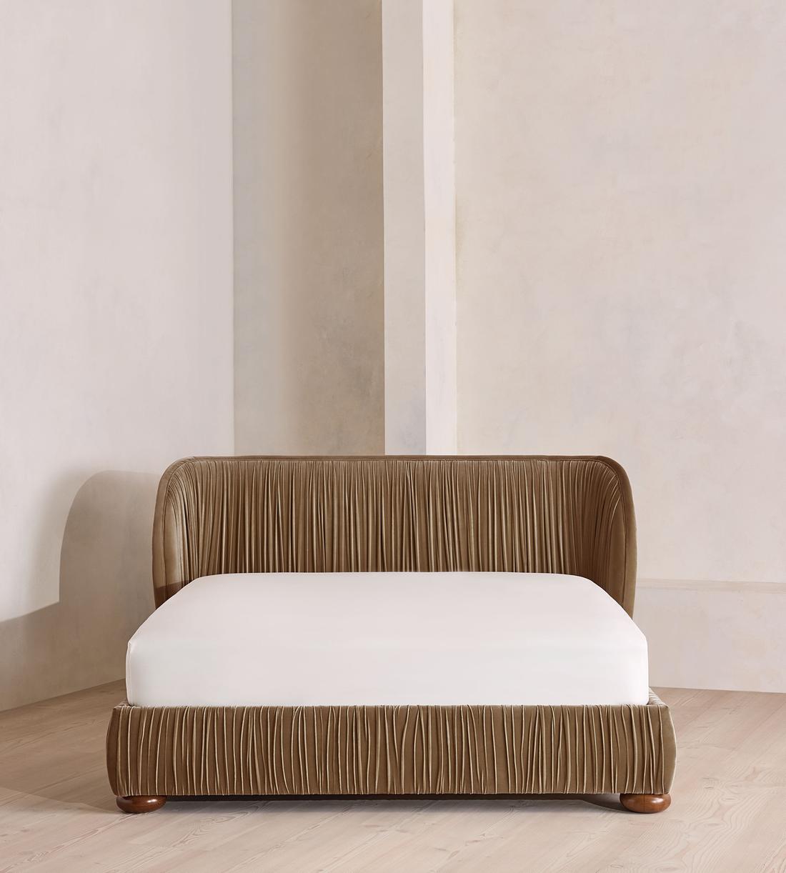 Blair Bed - King - Velvet - Truffle - UK - Listing - Image 2
